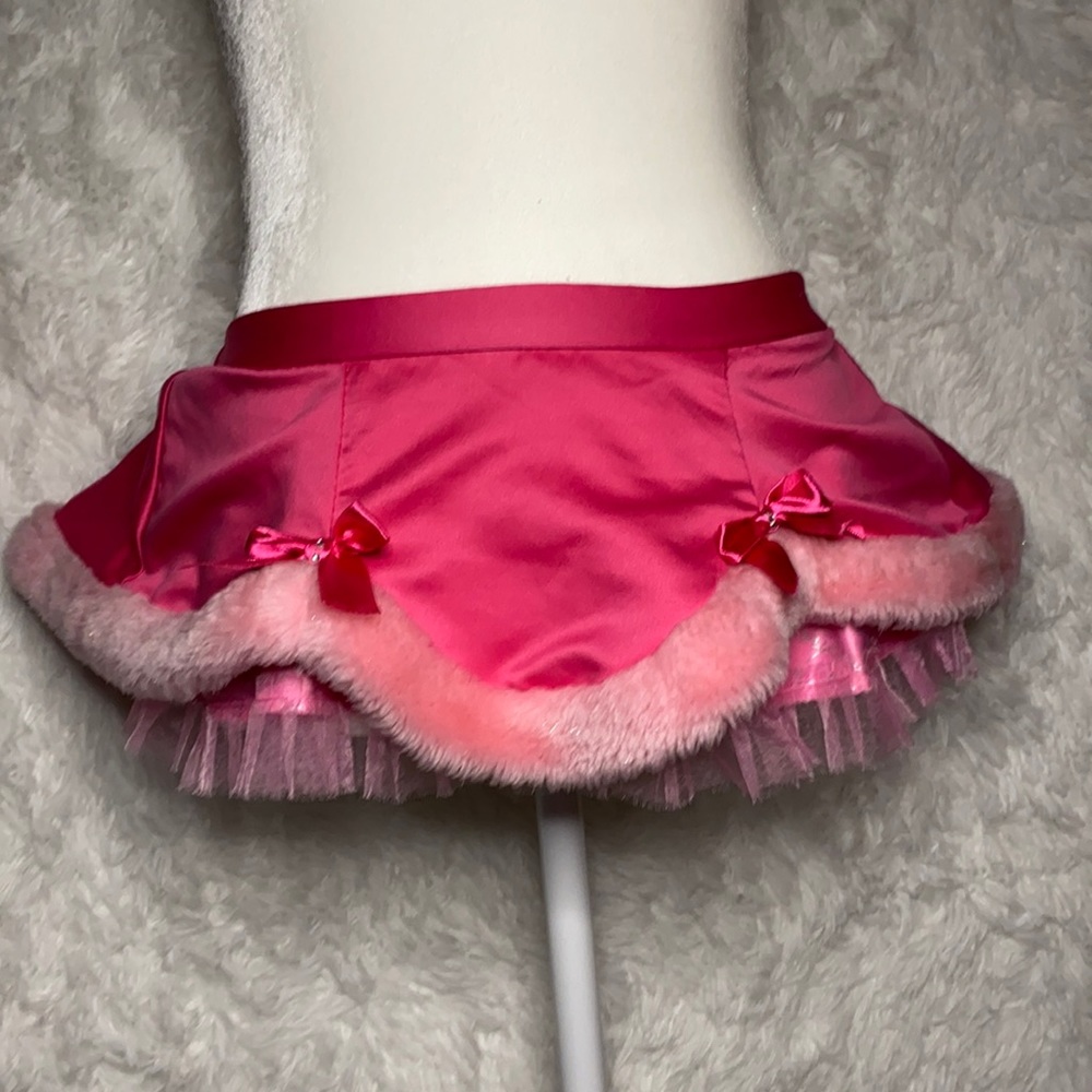 ‼️SOLD‼️Victoria’s Secret sexy little thing satin tulle faux fur lingerie - Picture 1 of 7